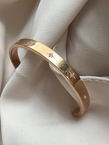 ANNABEL GOLD PLATED BANGLE-GOLD