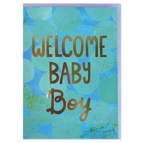 'WELCOME BABY BOY' CARD