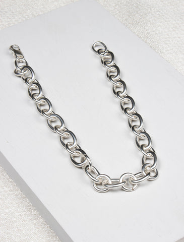 Pixie Chunky Link Necklace - Silver