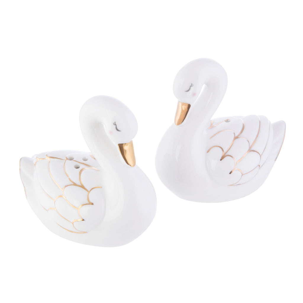SWAN SALT & PEPPER SHAKER SET