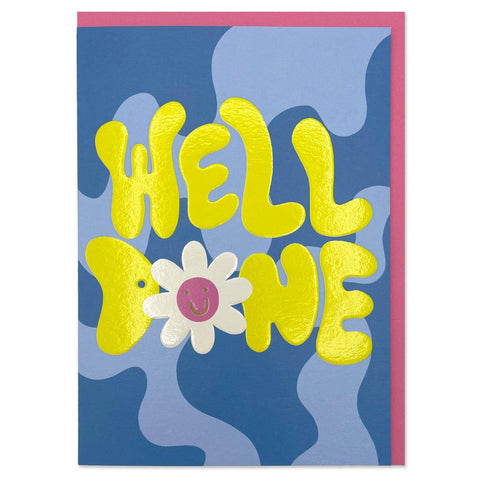 RASPBERRY BLOSSOM - 'WELL DONE' CARD