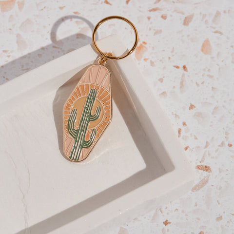 CAI & JO - CACTUS ENAMEL KEYCHAIN